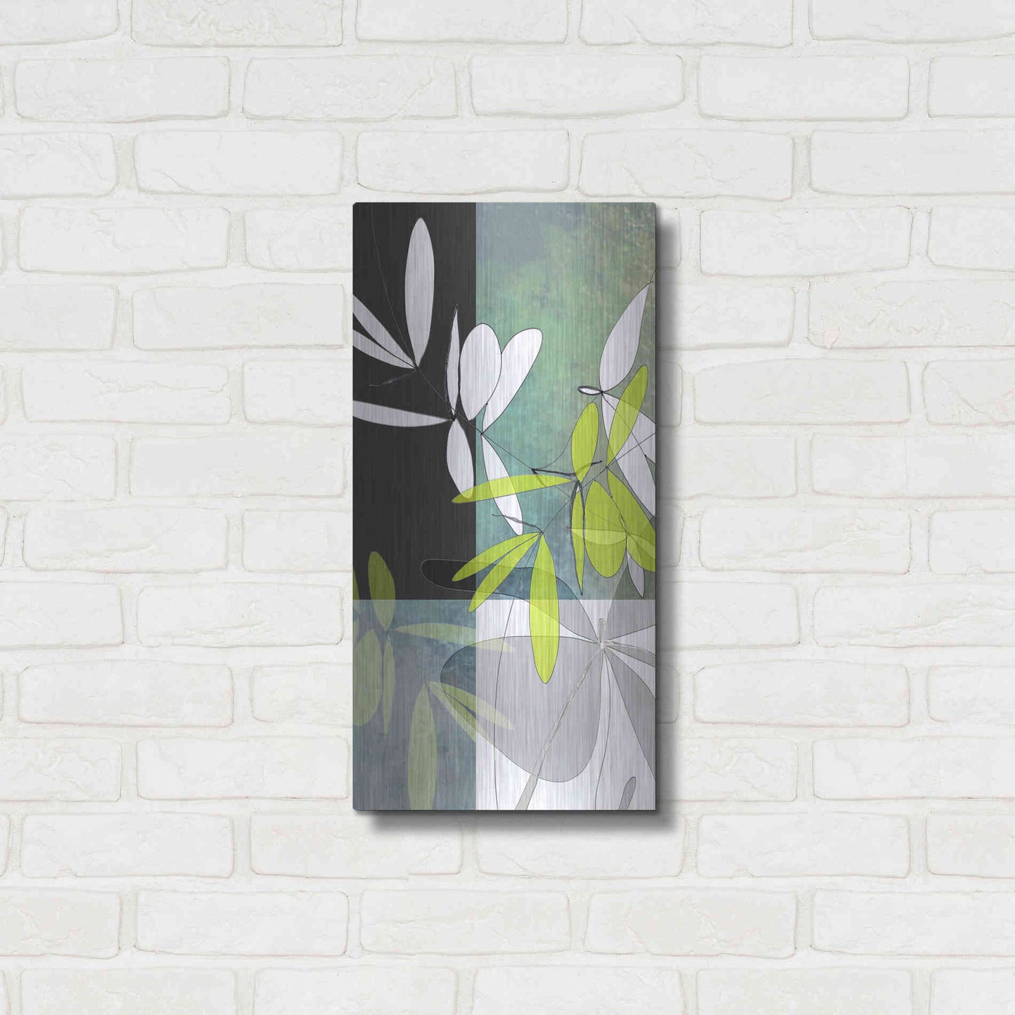 Luxe Metal Art 'Dusk' by Jan Weiss, Metal Wall Art,12x24