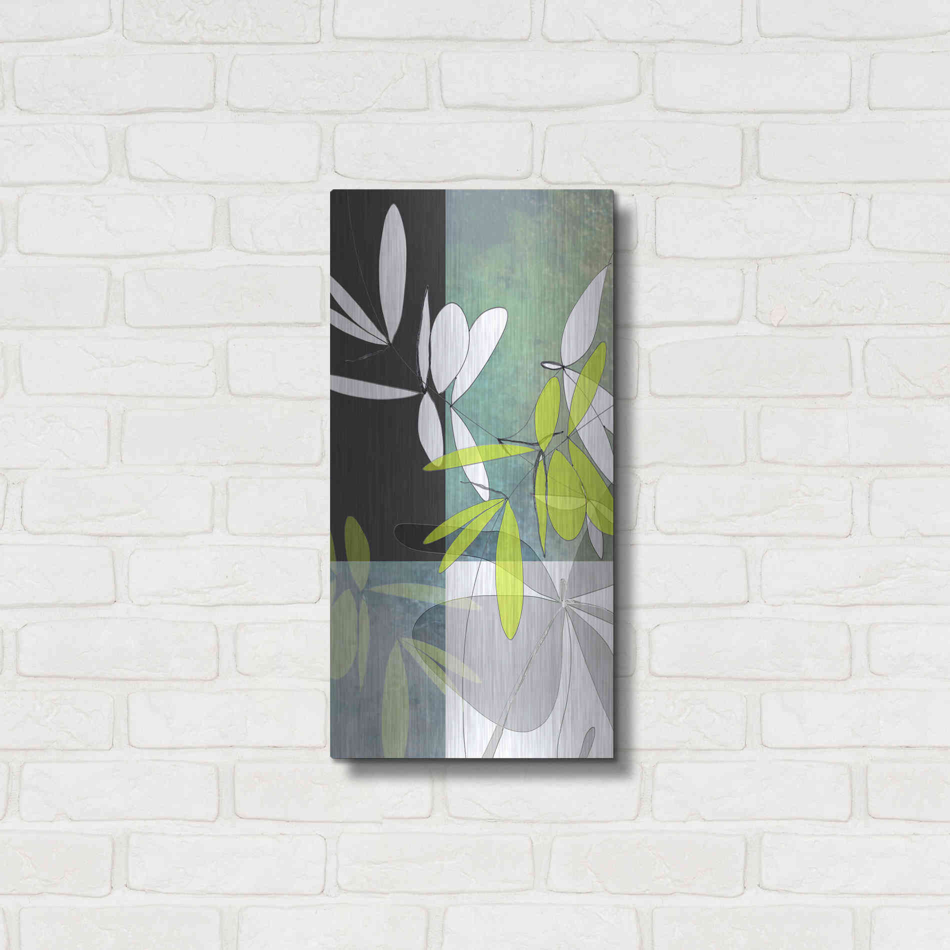 Luxe Metal Art 'Dusk' by Jan Weiss, Metal Wall Art,12x24