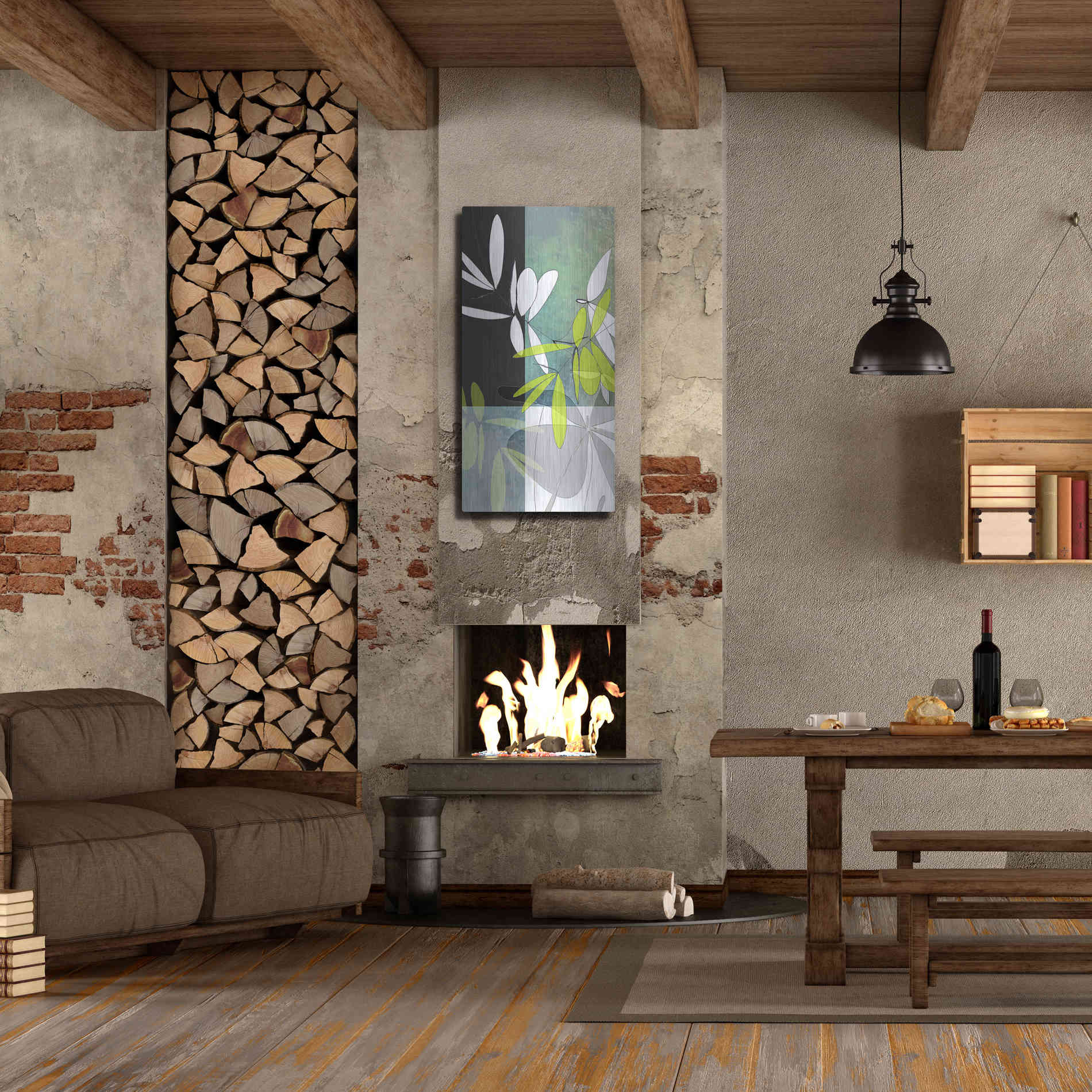 Luxe Metal Art 'Dusk' by Jan Weiss, Metal Wall Art,24x48