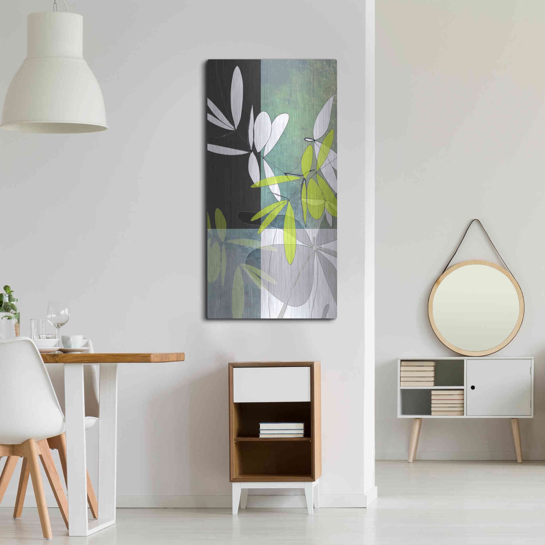 Luxe Metal Art 'Dusk' by Jan Weiss, Metal Wall Art,24x48