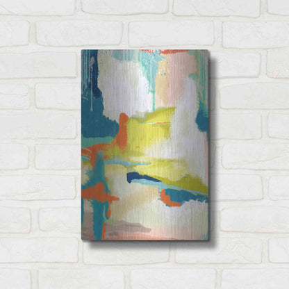 Luxe Metal Art 'Deconstructed Landscape 2' by Jan Weiss, Metal Wall Art,12x16