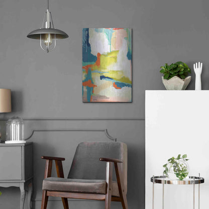 Luxe Metal Art 'Deconstructed Landscape 2' by Jan Weiss, Metal Wall Art,16x24