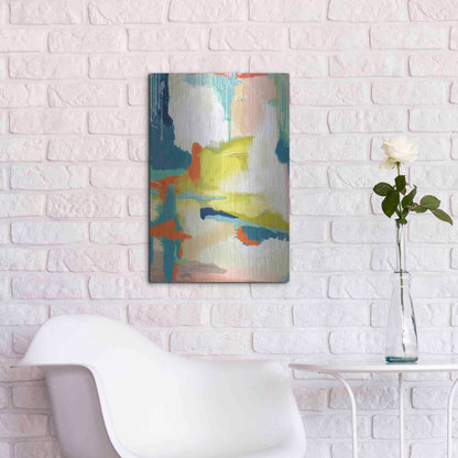 Luxe Metal Art 'Deconstructed Landscape 2' by Jan Weiss, Metal Wall Art,16x24