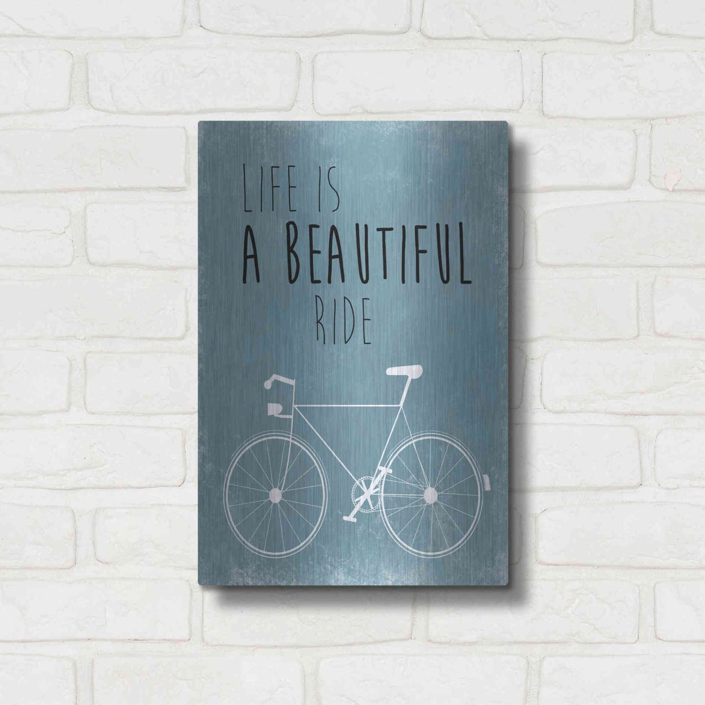 Luxe Metal Art 'A Beautiful Ride' by Jan Weiss, Metal Wall Art,12x16