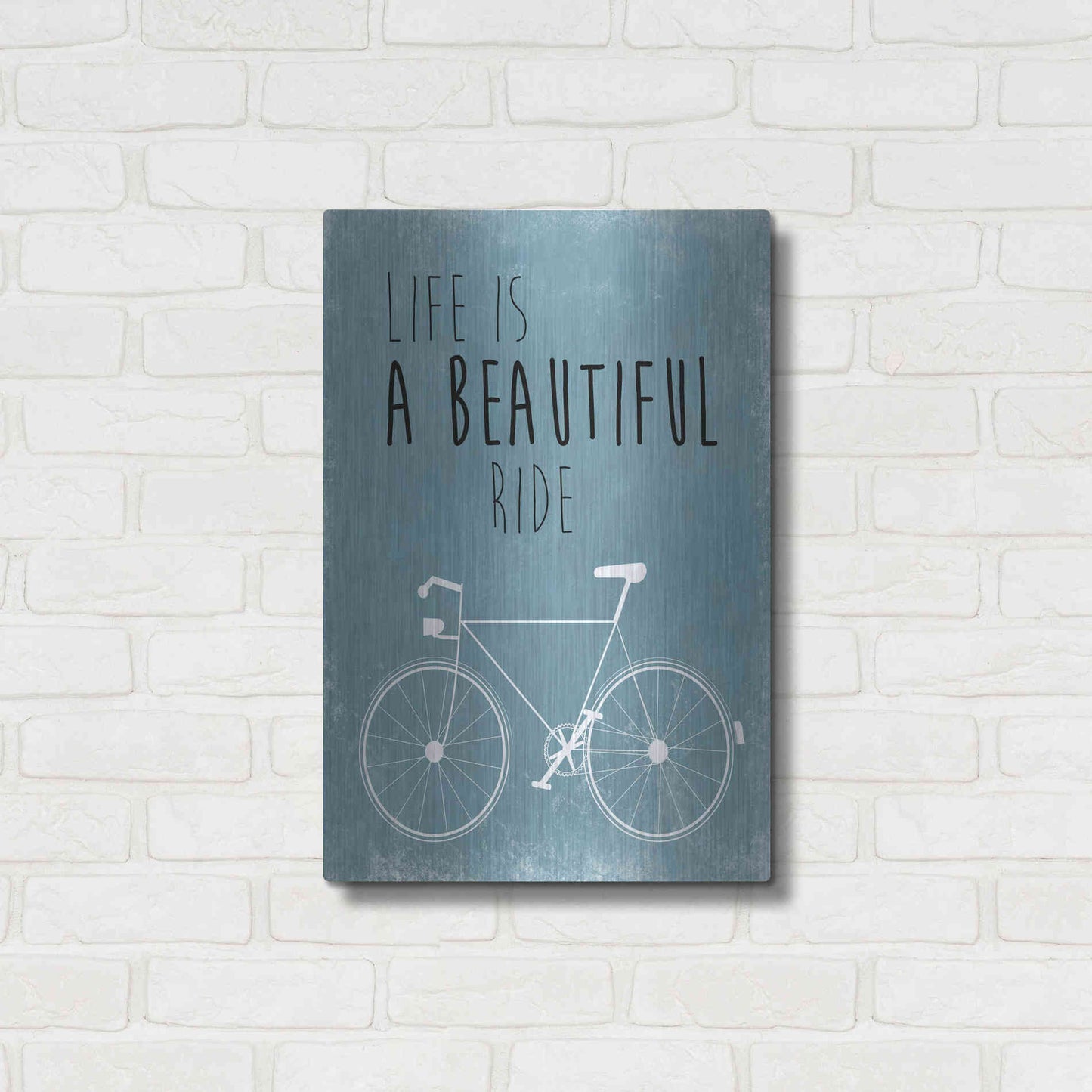 Luxe Metal Art 'A Beautiful Ride' by Jan Weiss, Metal Wall Art,16x24