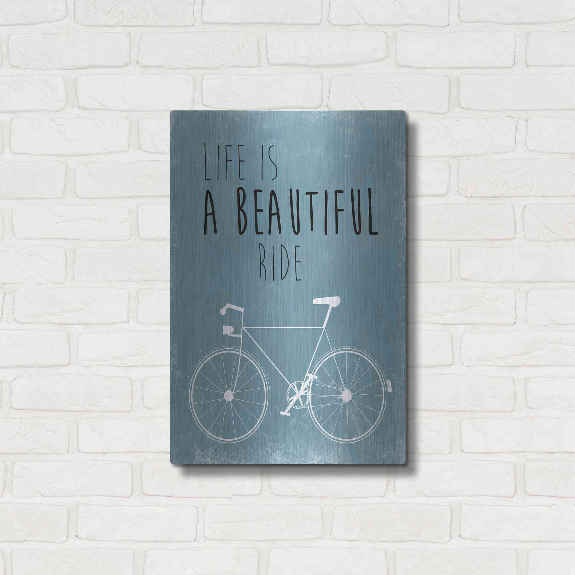 Luxe Metal Art 'A Beautiful Ride' by Jan Weiss, Metal Wall Art,16x24