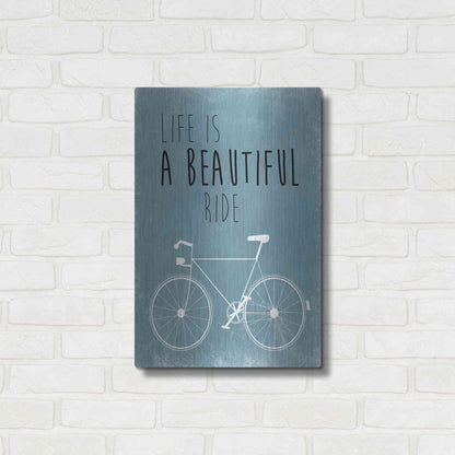 Luxe Metal Art 'A Beautiful Ride' by Jan Weiss, Metal Wall Art,16x24