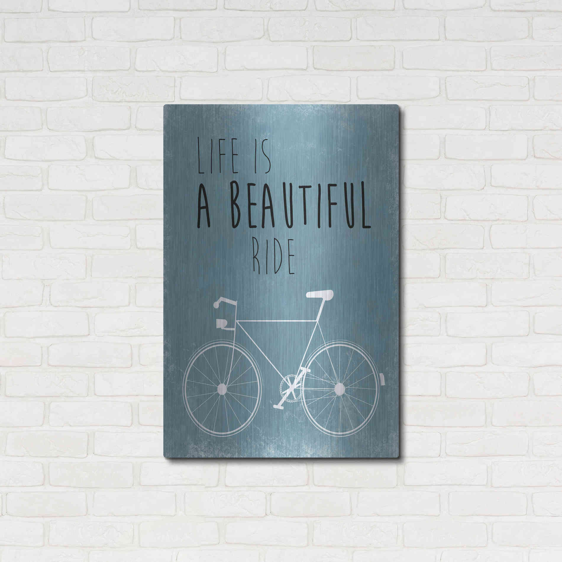 Luxe Metal Art 'A Beautiful Ride' by Jan Weiss, Metal Wall Art,24x36