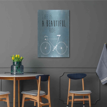 Luxe Metal Art 'A Beautiful Ride' by Jan Weiss, Metal Wall Art,24x36