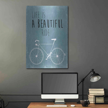 Luxe Metal Art 'A Beautiful Ride' by Jan Weiss, Metal Wall Art,24x36