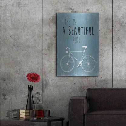 Luxe Metal Art 'A Beautiful Ride' by Jan Weiss, Metal Wall Art,24x36