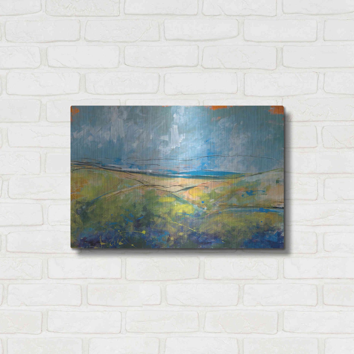 Luxe Metal Art 'Early Spring Days' by Jan Weiss, Metal Wall Art,24x16