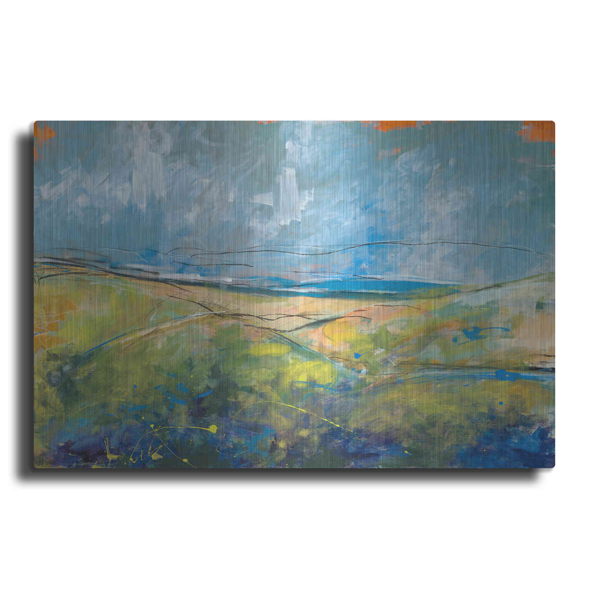 Luxe Metal Art 'Early Spring Days' by Jan Weiss, Metal Wall Art