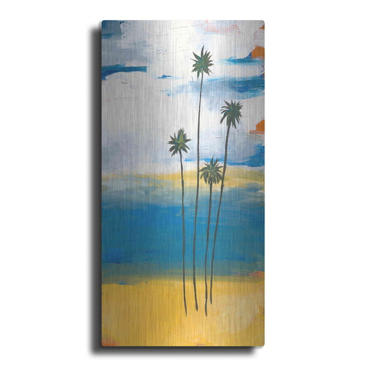 Luxe Metal Art 'Four Palms' by Jan Weiss, Metal Wall Art