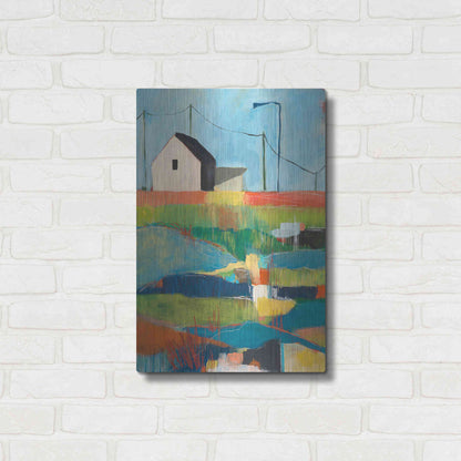 Luxe Metal Art 'Western Edge' by Jan Weiss, Metal Wall Art,16x24