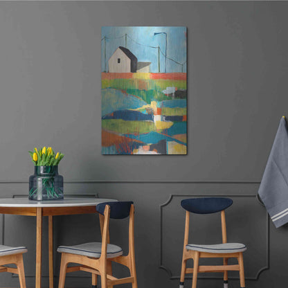 Luxe Metal Art 'Western Edge' by Jan Weiss, Metal Wall Art,24x36