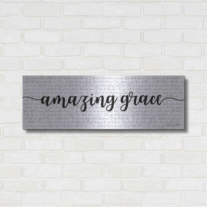 Luxe Metal Art 'Amazing Grace' by Susan Ball, Metal Wall Art,36x12