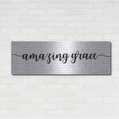 Luxe Metal Art 'Amazing Grace' by Susan Ball, Metal Wall Art,48x16