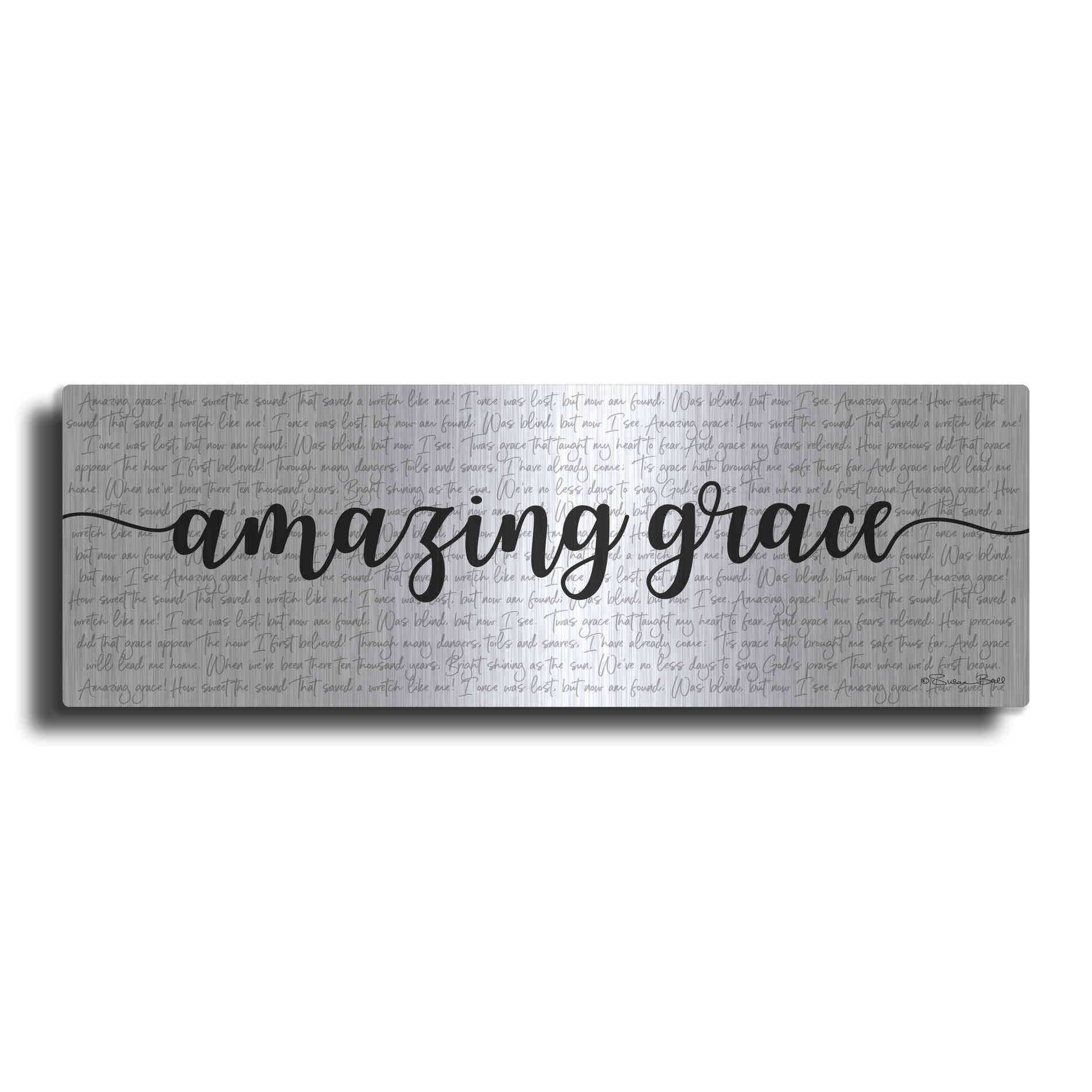 Luxe Metal Art 'Amazing Grace' by Susan Ball, Metal Wall Art