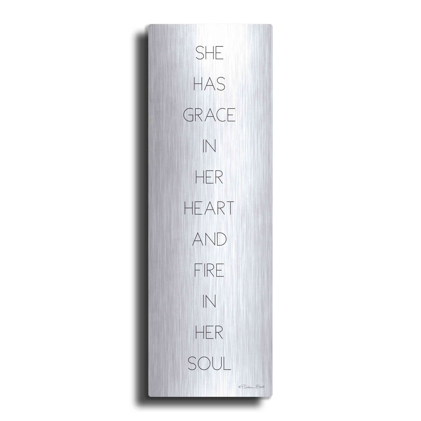Luxe Metal Art 'Fire in Her Soul' by Susan Ball, Metal Wall Art