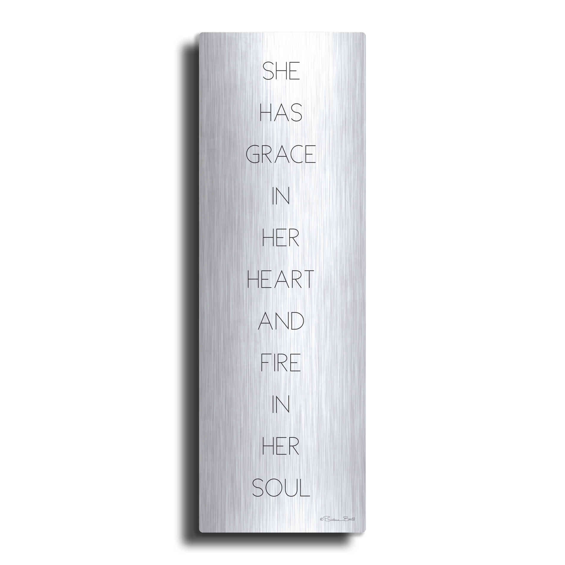 Luxe Metal Art 'Fire in Her Soul' by Susan Ball, Metal Wall Art