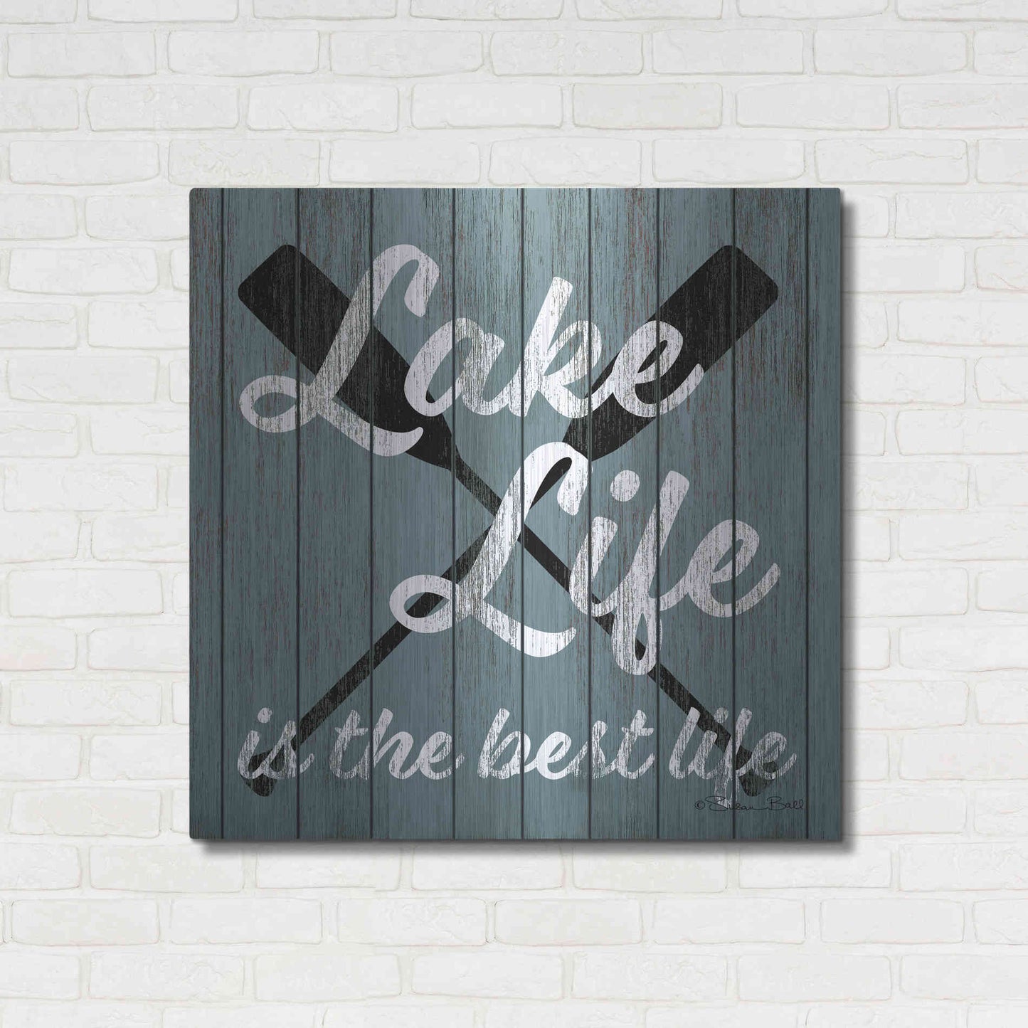 Luxe Metal Art 'Lake Life' by Susan Ball, Metal Wall Art,36x36