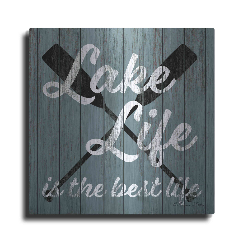 Luxe Metal Art 'Lake Life' by Susan Ball, Metal Wall Art