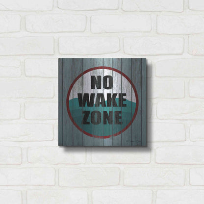 Luxe Metal Art 'No Wake Zone' by Susan Ball, Metal Wall Art,12x12