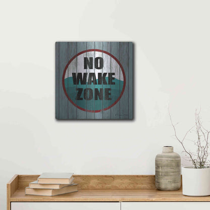 Luxe Metal Art 'No Wake Zone' by Susan Ball, Metal Wall Art,12x12