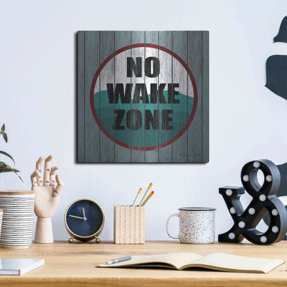 Luxe Metal Art 'No Wake Zone' by Susan Ball, Metal Wall Art,12x12