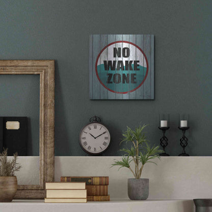 Luxe Metal Art 'No Wake Zone' by Susan Ball, Metal Wall Art,12x12