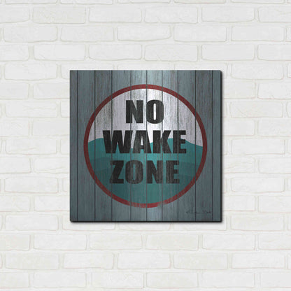 Luxe Metal Art 'No Wake Zone' by Susan Ball, Metal Wall Art,24x24