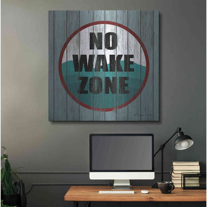 Luxe Metal Art 'No Wake Zone' by Susan Ball, Metal Wall Art,36x36