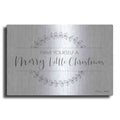 Luxe Metal Art 'Merry Little Christmas' by Susan Ball, Metal Wall Art