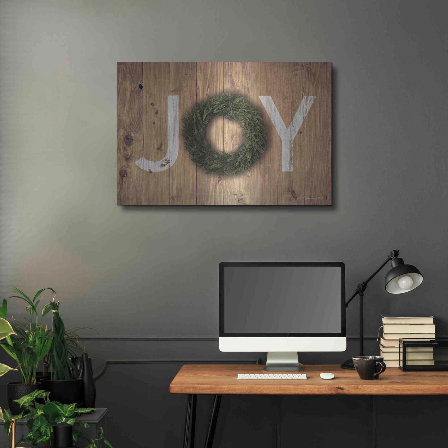 Luxe Metal Art 'Joy Cedar Wreath' by Susan Ball, Metal Wall Art,36x24