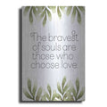 Luxe Metal Art 'Greenery Bravest of Souls' by Susan Ball, Metal Wall Art