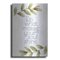 Luxe Metal Art 'Greenery Soul Shine' by Susan Ball, Metal Wall Art