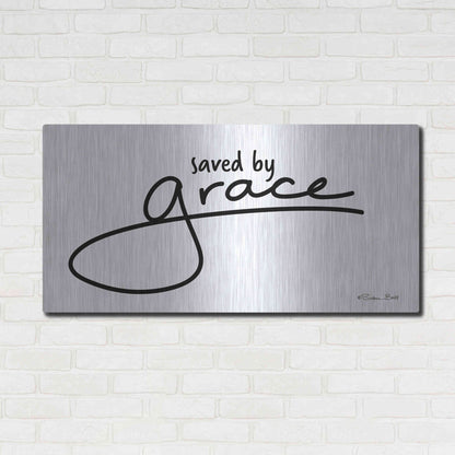 Luxe Metal Art 'Save' by Grace' by Susan Ball, Metal Wall Art,48x24