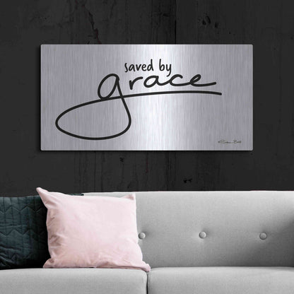 Luxe Metal Art 'Save' by Grace' by Susan Ball, Metal Wall Art,48x24