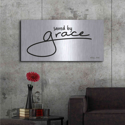 Luxe Metal Art 'Save' by Grace' by Susan Ball, Metal Wall Art,48x24