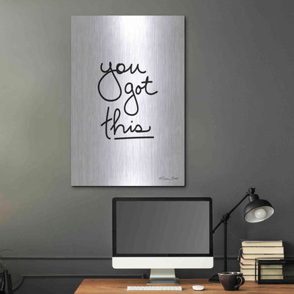 Luxe Metal Art 'You Got This' by Susan Ball, Metal Wall Art,24x36