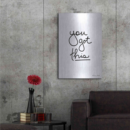 Luxe Metal Art 'You Got This' by Susan Ball, Metal Wall Art,24x36
