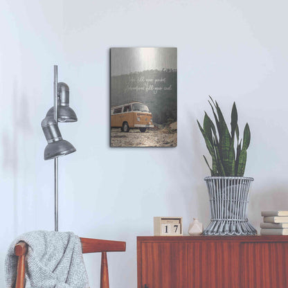 Luxe Metal Art 'Adventure Fills Your Soul' by Susan Ball, Metal Wall Art,16x24