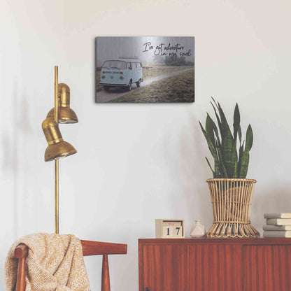 Luxe Metal Art 'I've Got Adventure in My Soul' by Susan Ball, Metal Wall Art,24x16