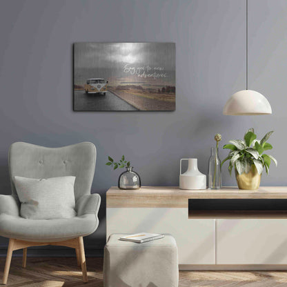 Luxe Metal Art 'Say Yes to New Adventure' by Susan Ball, Metal Wall Art,24x16