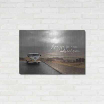 Luxe Metal Art 'Say Yes to New Adventure' by Susan Ball, Metal Wall Art,36x24