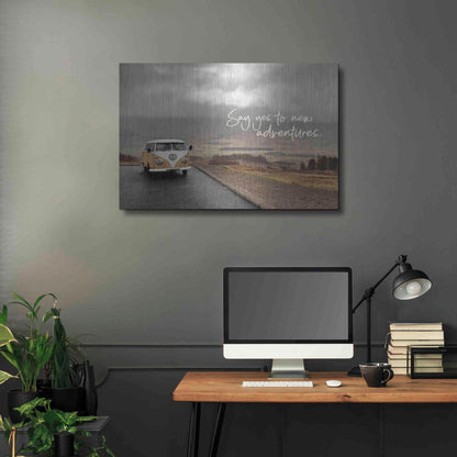 Luxe Metal Art 'Say Yes to New Adventure' by Susan Ball, Metal Wall Art,36x24