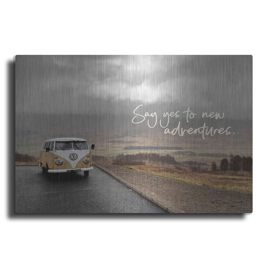 Luxe Metal Art 'Say Yes to New Adventure' by Susan Ball, Metal Wall Art