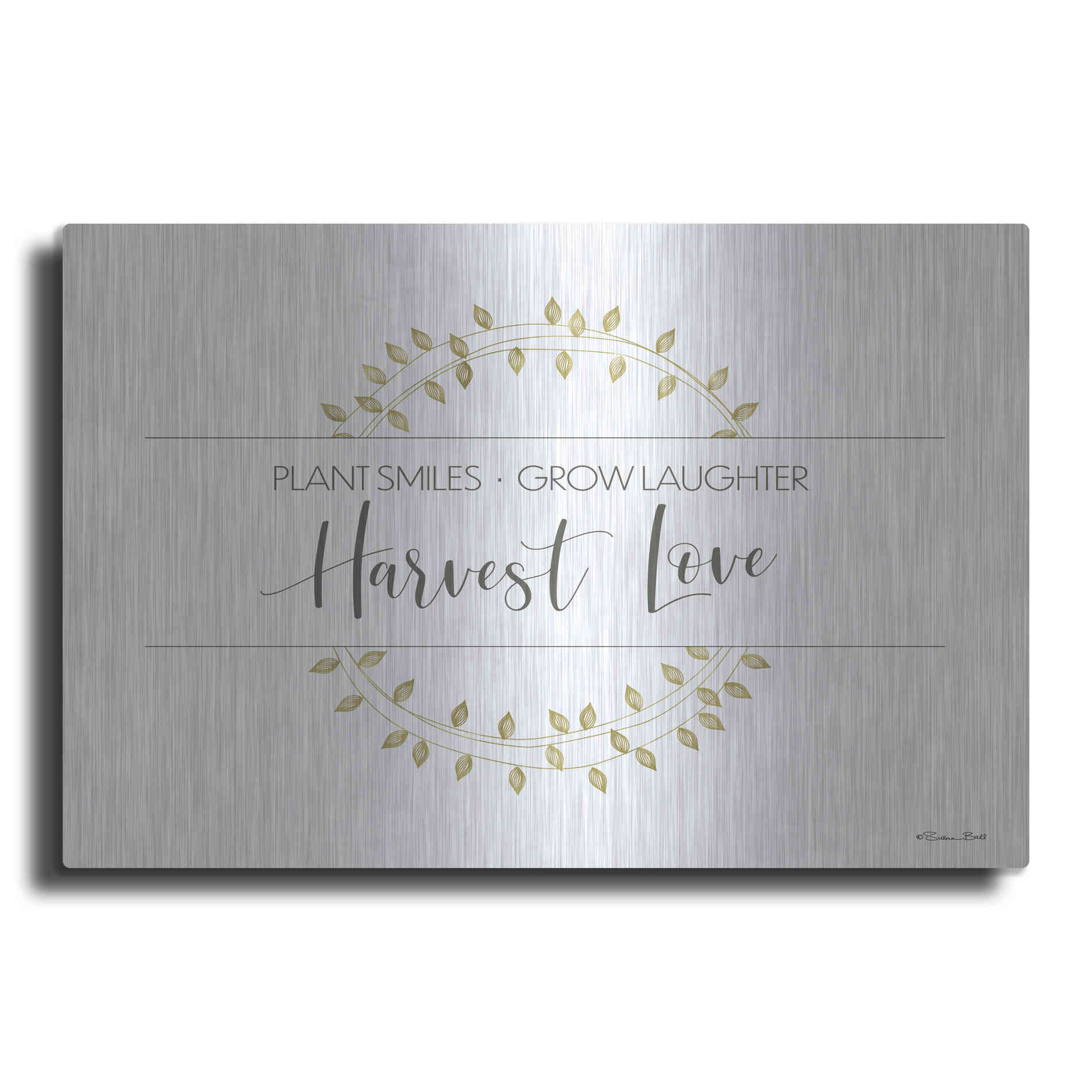 Luxe Metal Art 'Harvest Love' by Susan Ball, Metal Wall Art