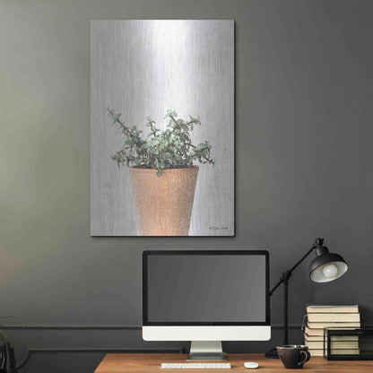 Luxe Metal Art 'Succulents II' by Susan Ball, Metal Wall Art,24x36